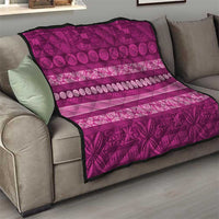Fiji Marau na Kerisimasi Quilt Pink Tapa Masi Inspired Christmas - Polynesian Pride