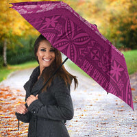 Fiji Marau na Kerisimasi Umbrella Pink Tapa Masi Inspired Christmas - Polynesian Pride