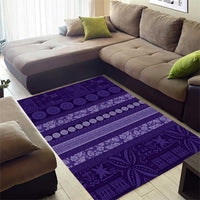 Fiji Marau na Kerisimasi Area Rug Purple Tapa Masi Inspired Christmas - Polynesian Pride