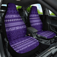 Fiji Marau na Kerisimasi Car Seat Cover Purple Tapa Masi Inspired Christmas - Polynesian Pride