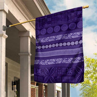 Fiji Marau na Kerisimasi Garden Flag Purple Tapa Masi Inspired Christmas - Polynesian Pride
