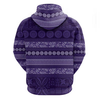 Fiji Marau na Kerisimasi Hoodie Purple Tapa Masi Inspired Christmas - Polynesian Pride
