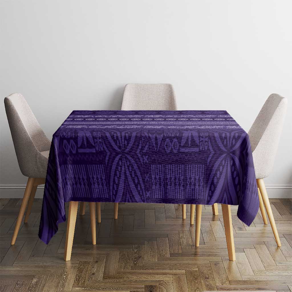 Fiji Marau na Kerisimasi Tablecloth Purple Tapa Masi Inspired Christmas - Polynesian Pride