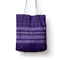 Fiji Marau na Kerisimasi Tote Bag Purple Tapa Masi Inspired Christmas - Polynesian Pride