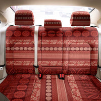 Fiji Marau na Kerisimasi Back Car Seat Cover Red Tapa Masi Inspired Christmas - Polynesian Pride