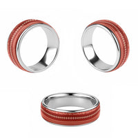 Fiji Marau na Kerisimasi Classic Ring Red Tapa Masi Inspired Christmas - Polynesian Pride
