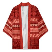 Fiji Marau na Kerisimasi Kimono Red Tapa Masi Inspired Christmas - Polynesian Pride