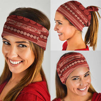 Fiji Marau na Kerisimasi Neck Gaiter Red Tapa Masi Inspired Christmas - Polynesian Pride