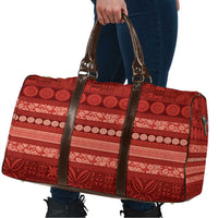 Fiji Marau na Kerisimasi Travel Bag Red Tapa Masi Inspired Christmas - Polynesian Pride