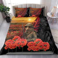 Maori Kiwi Soldier Fern Tattoo ANZAC Day Bedding Set Lest We Forget