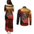 Maori Kiwi Soldier Fern Tattoo ANZAC Day Couples Matching Puletasi and Long Sleeve Button Shirt Lest We Forget