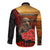 Maori Kiwi Soldier Fern Tattoo ANZAC Day Long Sleeve Button Shirt Lest We Forget