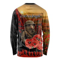 Maori Kiwi Soldier Fern Tattoo ANZAC Day Long Sleeve Shirt Lest We Forget