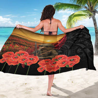 Maori Kiwi Soldier Fern Tattoo ANZAC Day Sarong Lest We Forget