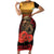 Maori Kiwi Soldier Fern Tattoo ANZAC Day Short Sleeve Bodycon Dress Lest We Forget