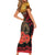 Maori Kiwi Soldier Fern Tattoo ANZAC Day Short Sleeve Bodycon Dress Lest We Forget