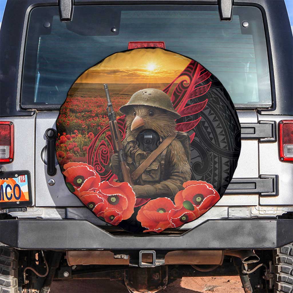 Maori Kiwi Soldier Fern Tattoo ANZAC Day Spare Tire Cover Lest We Forget