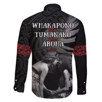 New Zealand Mother's Day Family Matching Off The Shoulder Long Sleeve Dress and Hawaiian Shirt Maori Hongi Aroha Ahau Ki A Koe Mama LT9 - Polynesian Pride