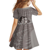 New Zealand Mother's Day Family Matching Puletasi and Hawaiian Shirt Maori Mo Toku Mama Silver Fern LT9 - Polynesian Pride