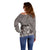 New Zealand Mother's Day Off Shoulder Sweater Maori Mo Toku Mama Silver Fern