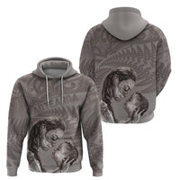 New Zealand Mother's Day Zip Hoodie Maori Mo Toku Mama Silver Fern