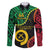 Personalised Vanuatu 44th Anniversary Family Matching Off The Shoulder Long Sleeve Dress and Hawaiian Shirt Tugeta Yumi Selebretem Indipendens Dei