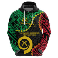 Personalised Vanuatu 44th Anniversary Hoodie Tugeta Yumi Selebretem Indipendens Dei LT9 - Polynesian Pride