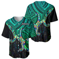 Aotearoa Papua Shell Baseball Jersey Maori Tribal Pattern LT9 - Polynesian Pride