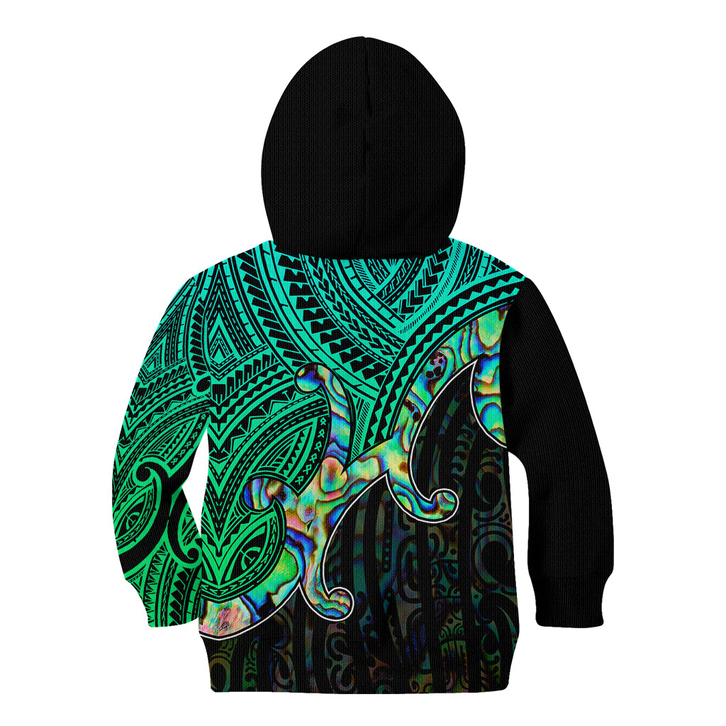 Aotearoa Papua Shell Kid Hoodie Maori Tribal Pattern LT9 - Polynesian Pride