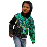 Custom Aotearoa Papua Shell Kid Hoodie Maori Tribal Pattern LT9 - Polynesian Pride