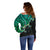 Custom Aotearoa Papua Shell Off Shoulder Sweater Maori Tribal Pattern LT9 - Polynesian Pride