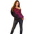 Aotearoa Maori Koru Off Shoulder Sweater Polynesian Pacific Tribal - Pink LT9 - Polynesian Pride
