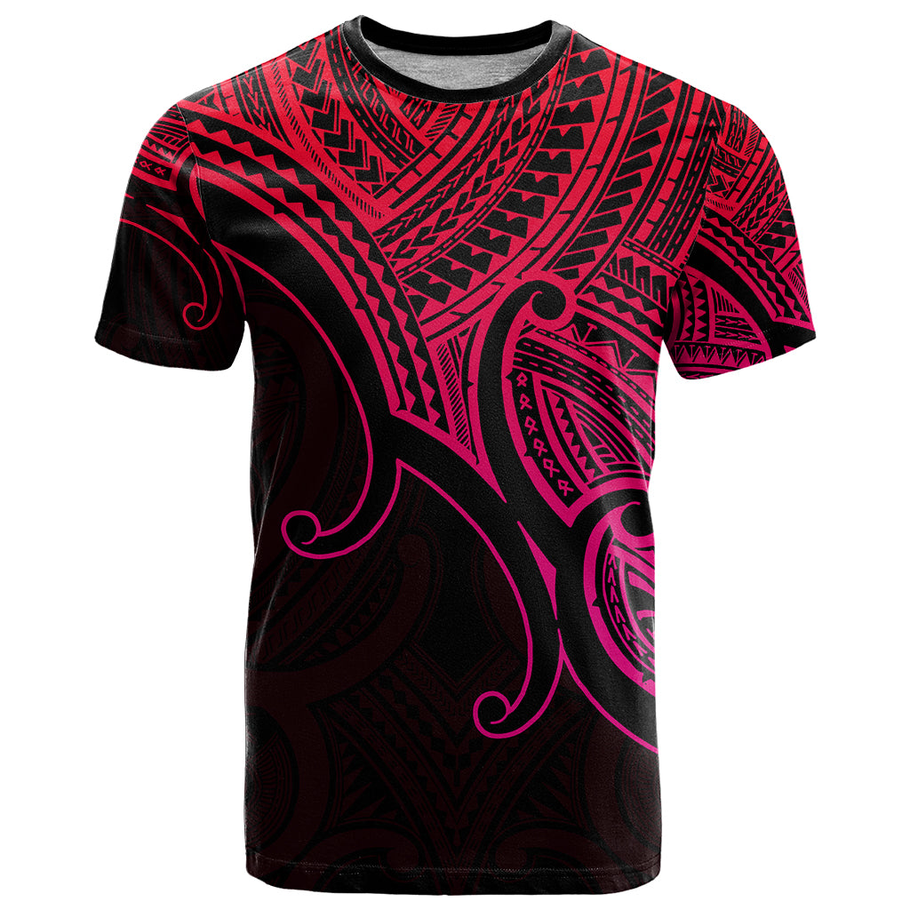 Aotearoa Maori Koru T Shirt Polynesian Pacific Tribal Pink LT9 Pink - Polynesian Pride