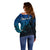Custom Aotearoa Maori Koru Off Shoulder Sweater Polynesian Pacific Tribal - Blue LT9 - Polynesian Pride