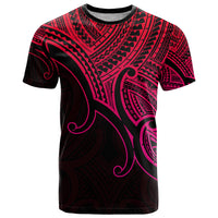 Custom Aotearoa Maori Koru T Shirt Polynesian Pacific Tribal Pink LT9 Pink - Polynesian Pride
