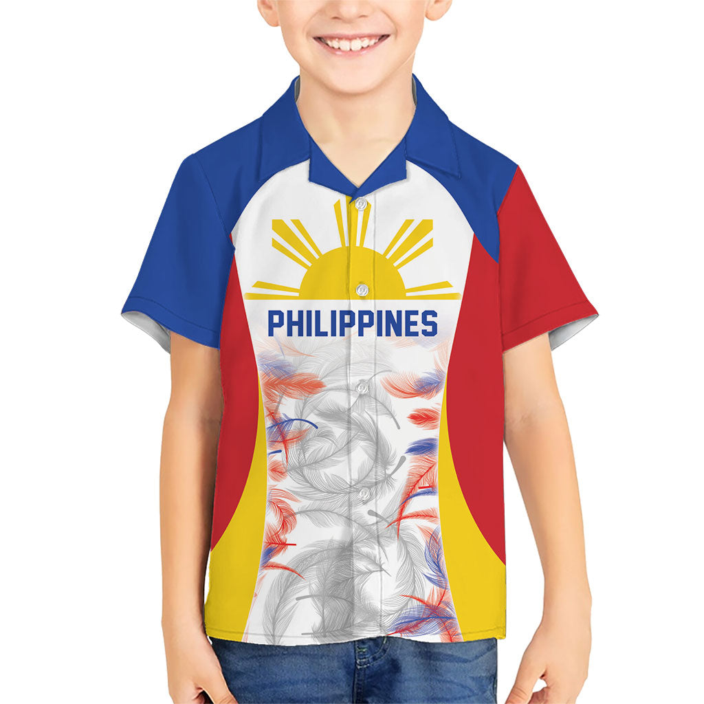 Philippines Flag Day Hawaiian Shirt Filipino Feather Pattern LT9 - Polynesian Pride