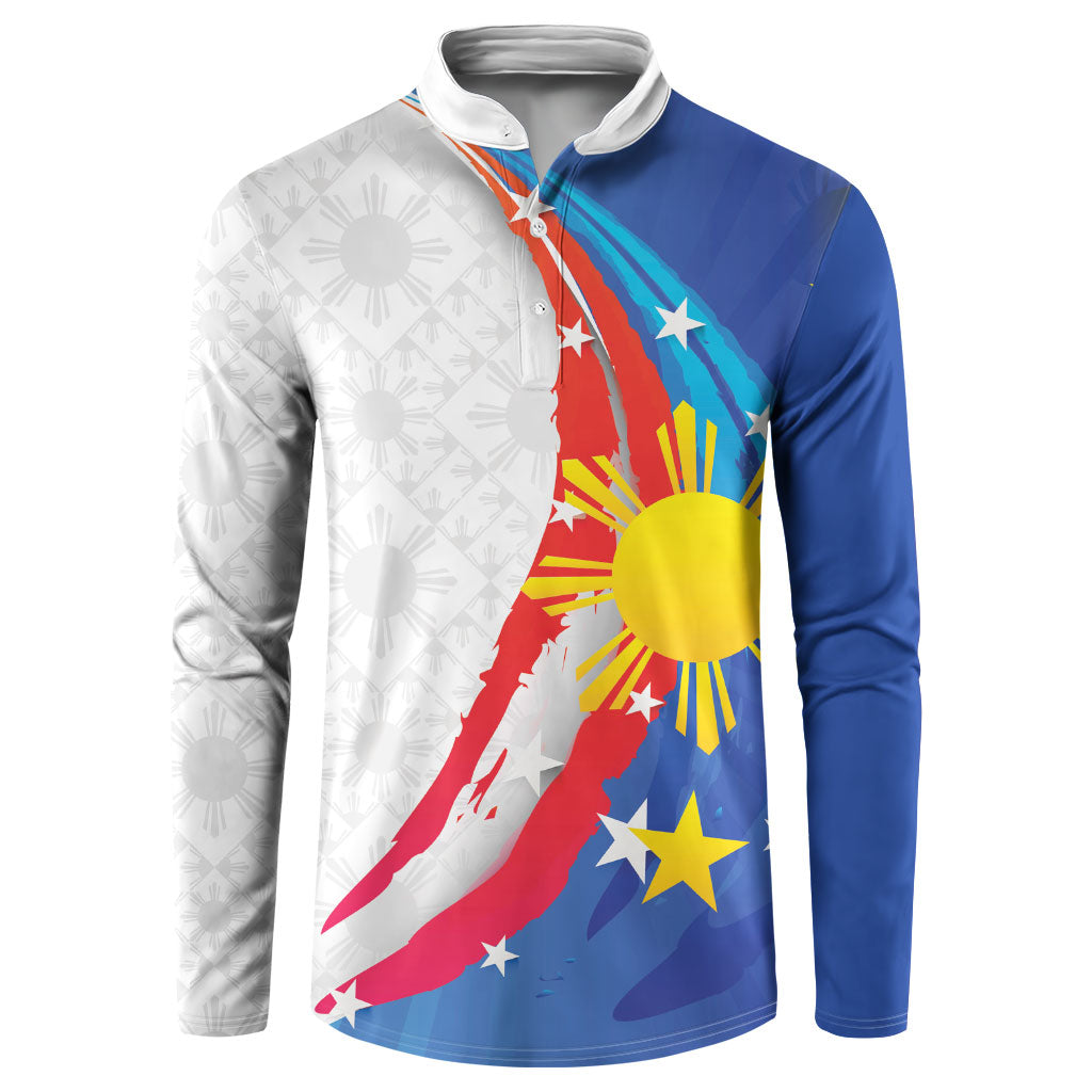 Philippines Flag Day Button Sweatshirt Filipino Pride Shines Bright On Flag Day