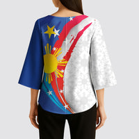 Philippines Flag Day Kimono Sleeve Blouse Filipino Pride Shines Bright On Flag Day