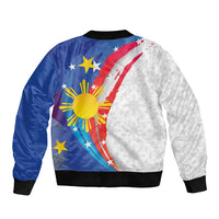 Philippines Flag Day Sleeve Zip Bomber Jacket Filipino Pride Shines Bright On Flag Day