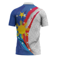 Philippines Flag Day Zipper Polo Shirt Filipino Pride Shines Bright On Flag Day LT9 - Polynesian Pride
