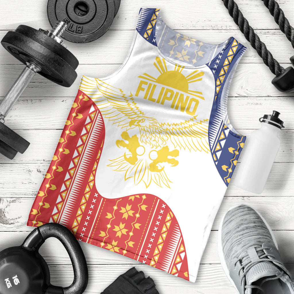 Philippines Flag Day Men Tank Top Filipino Traditional Igorot Tribal Pattern LT9 - Polynesian Pride