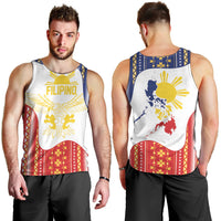 Philippines Flag Day Men Tank Top Filipino Traditional Igorot Tribal Pattern LT9 - Polynesian Pride