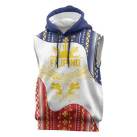 Philippines Flag Day Sleeveless Hoodie Filipino Traditional Igorot Tribal Pattern