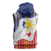 Philippines Flag Day Sleeveless Hoodie Filipino Traditional Igorot Tribal Pattern