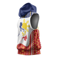 Philippines Flag Day Sleeveless Hoodie Filipino Traditional Igorot Tribal Pattern