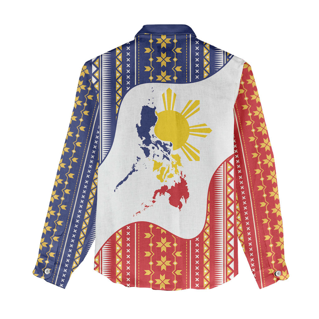 Philippines Flag Day Women Casual Shirt Filipino Traditional Igorot Tribal Pattern LT9 - Polynesian Pride