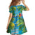 5 Oclock Somewhere Family Matching Off Shoulder Short Dress and Hawaiian Shirt Hawaii Parrots Cocktail Summer Beach Vibe - Polynesian Pride