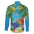5 Oclock Somewhere Family Matching Off Shoulder Short Dress and Hawaiian Shirt Hawaii Parrots Cocktail Summer Beach Vibe - Polynesian Pride