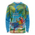 5 Oclock Somewhere Long Sleeve Shirt Hawaii Parrots Cocktail Summer Beach Vibe - Polynesian Pride