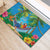5 Oclock Somewhere Rubber Doormat Hawaii Parrots Cocktail Summer Beach Vibe - Polynesian Pride